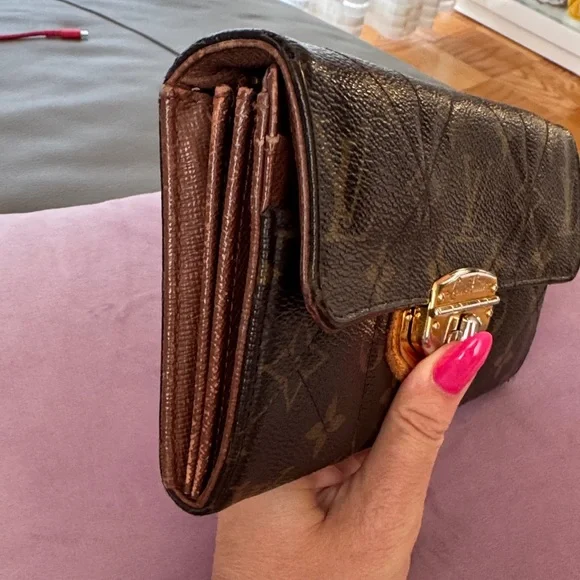 Louis Vuitton Black and Brown Monogram Wallet